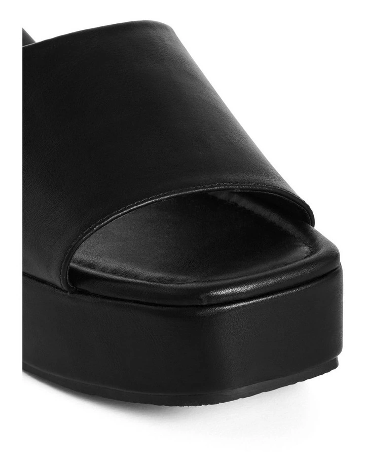 Wide Fit Slidey Platform in Black image 7