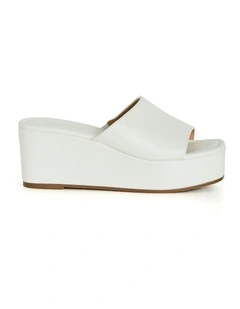 Wide Fit Slidey Platform in White