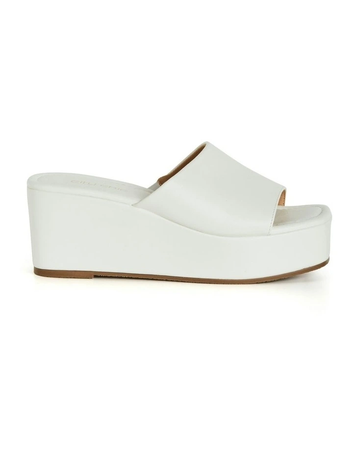 Wide Fit Slidey Platform in White image 1