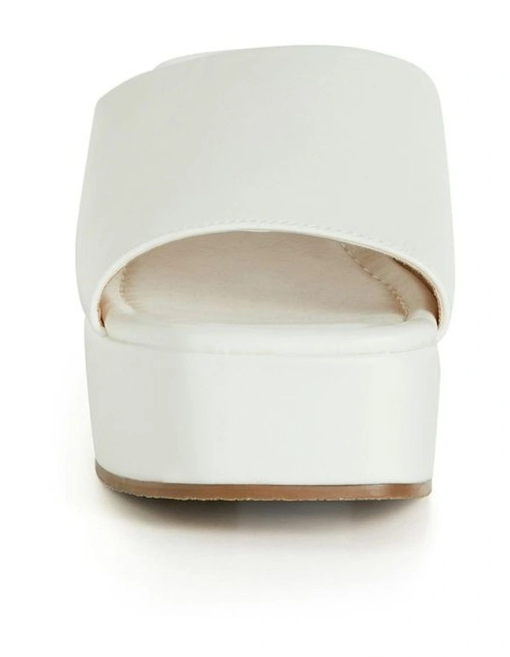 Wide Fit Slidey Platform in White image 5