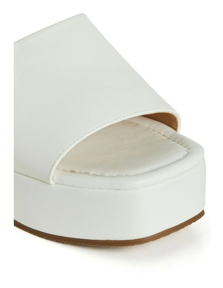 Wide Fit Slidey Platform in White image 7