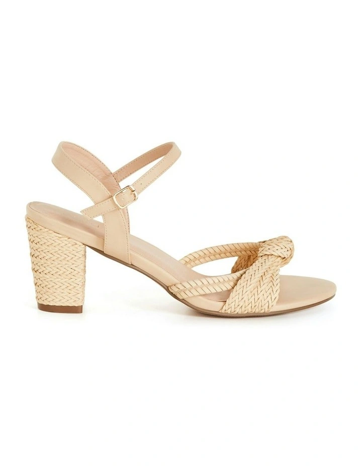 Wide Fit Freedom Rattan Heel in Natural image 1