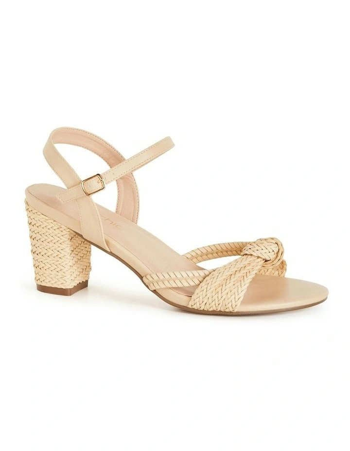 Wide Fit Freedom Rattan Heel in Natural image 2