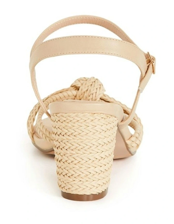 Wide Fit Freedom Rattan Heel in Natural image 3