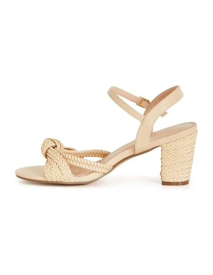 Wide Fit Freedom Rattan Heel in Natural image 4