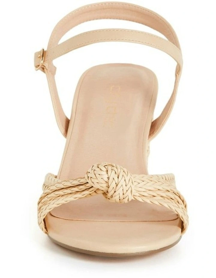 Wide Fit Freedom Rattan Heel in Natural image 5