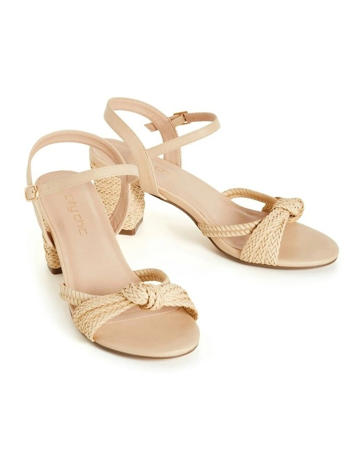 Wide Fit Freedom Rattan Heel in Natural image 6