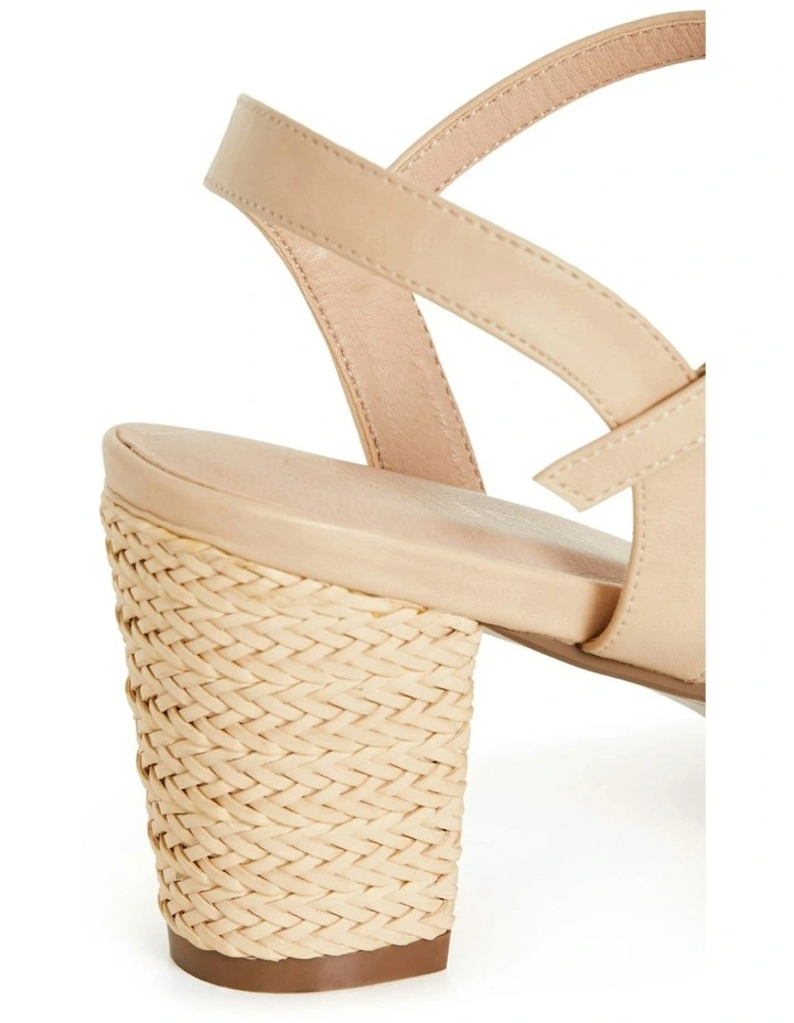 Wide Fit Freedom Rattan Heel in Natural image 7