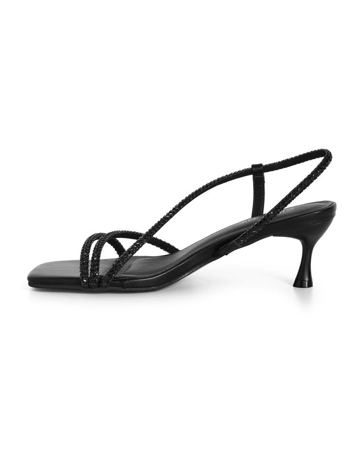 Wide Fit Party Slingback in Black image 4