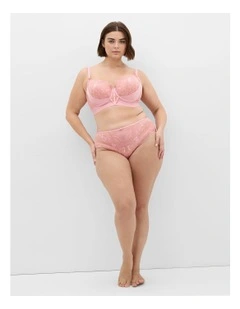 Alexis Contour Longline Bra in Vintage Rose