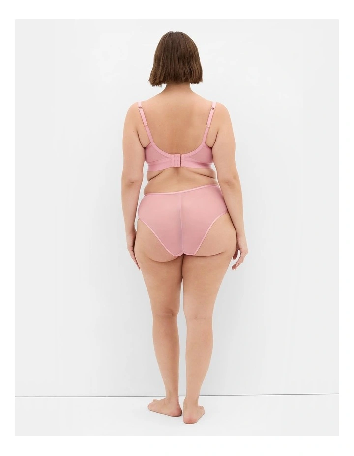 Alexis Contour Longline Bra in Vintage Rose image 2