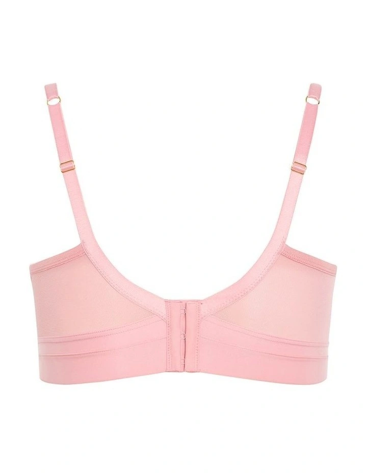 Alexis Contour Longline Bra in Vintage Rose image 4