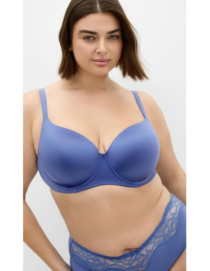 Plus Size Smooth & Chic T-Shirt Bra in true navy image 1