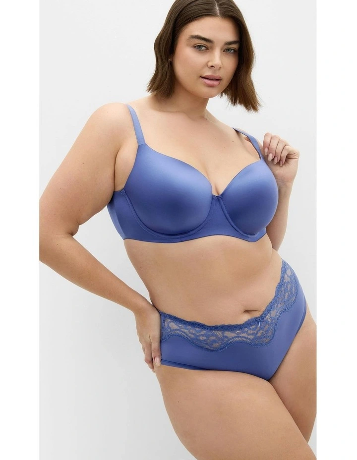 Plus Size Smooth & Chic T-Shirt Bra in true navy image 3