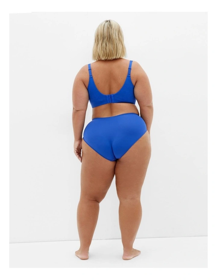 Smooth And Chic Cotton T-shirt Bra in Blue image 2