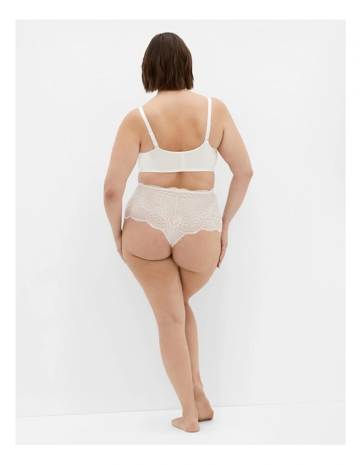Smooth And Chic Front Close Cotton Push Up Bra in Ivory image 2