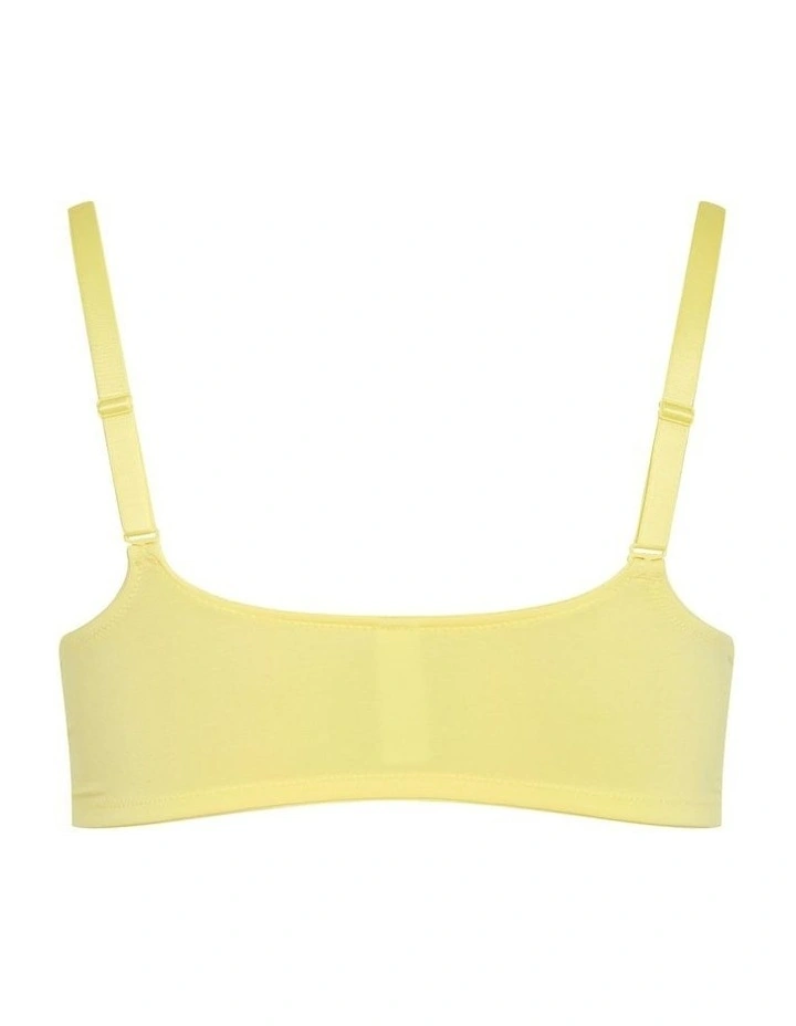 Plus Size Smooth & Chic Front Close Cotton Push Up Bra in lemonade image 4