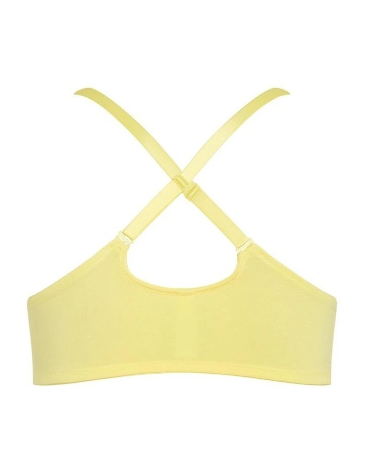 Plus Size Smooth & Chic Front Close Cotton Push Up Bra in lemonade image 6
