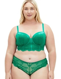Allure Demi Longline Bra in Green