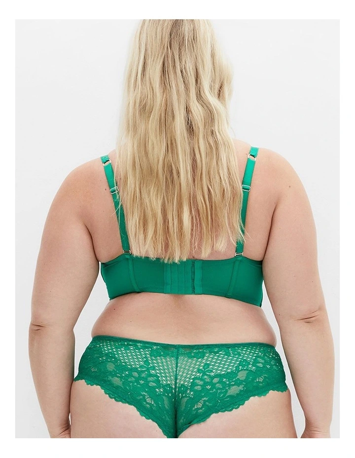 Allure Demi Longline Bra in Green image 2