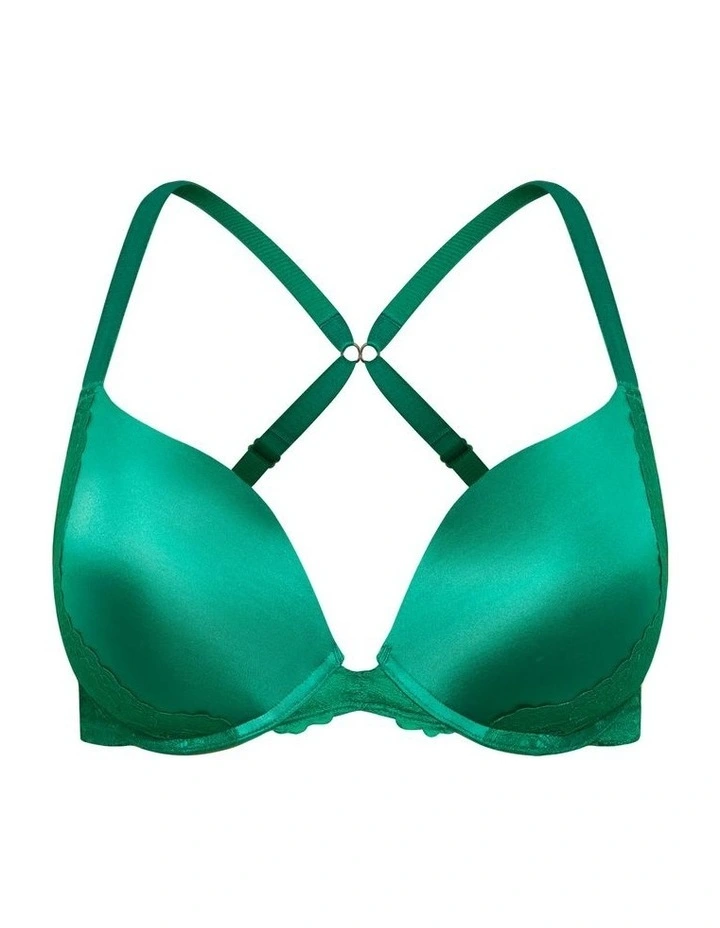Plus Size Allure Push Up Bra in kelly green image 4