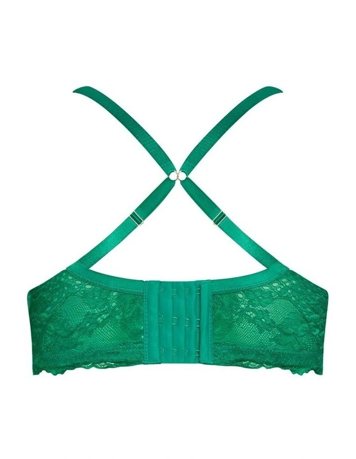 Plus Size Allure Push Up Bra in kelly green image 5