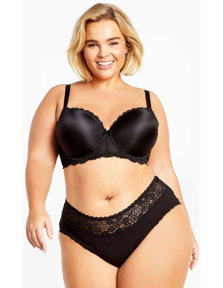 Hailey Demi T-shirt Bra in Black image 1