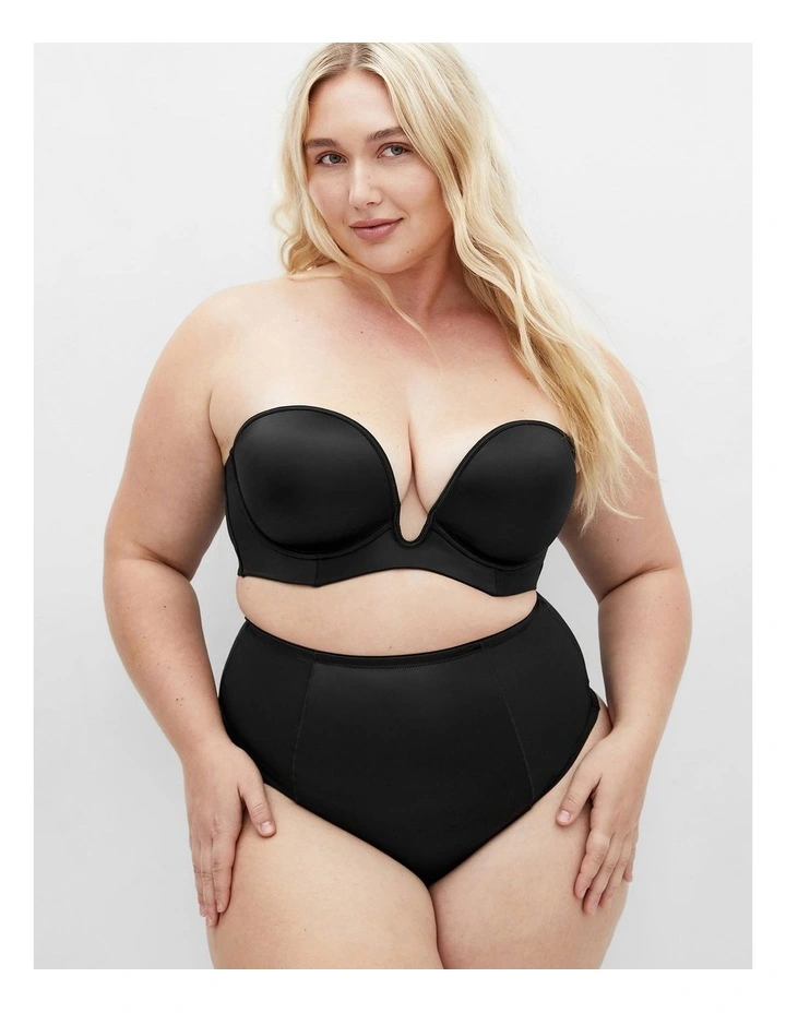 Shapely Plunge Bra in Black image 1