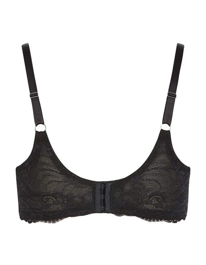Hailey Contour Print Bra in Black image 4