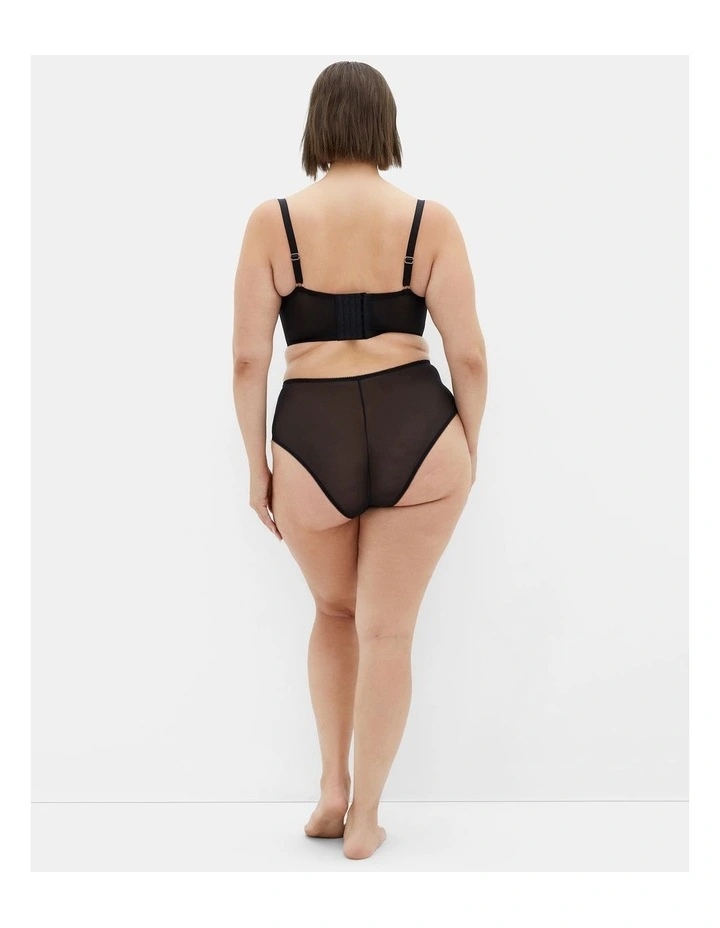 Josephine Underwire Bustier in Black image 2