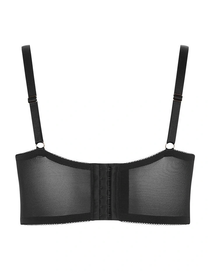 Josephine Underwire Bustier in Black image 4
