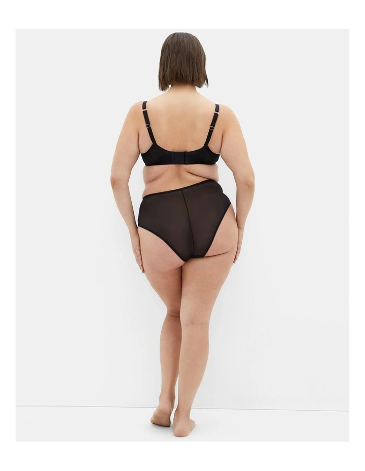 Josephine Contour Plunge Bra in Black image 2
