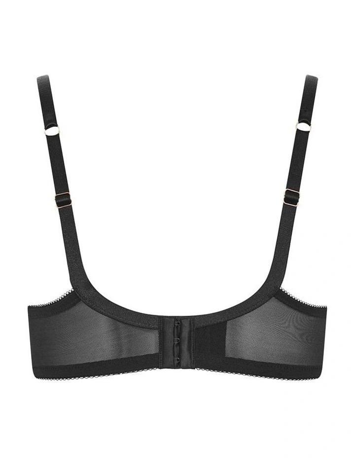 Josephine Contour Plunge Bra in Black image 4