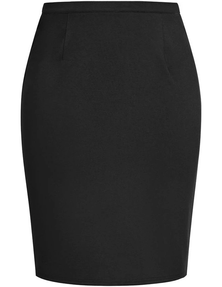 Midi Tube Skirt in Black image 3