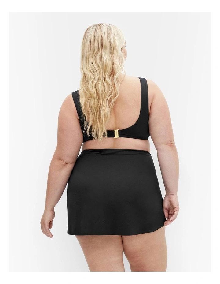 Azores Bikini Skirt in Black image 2