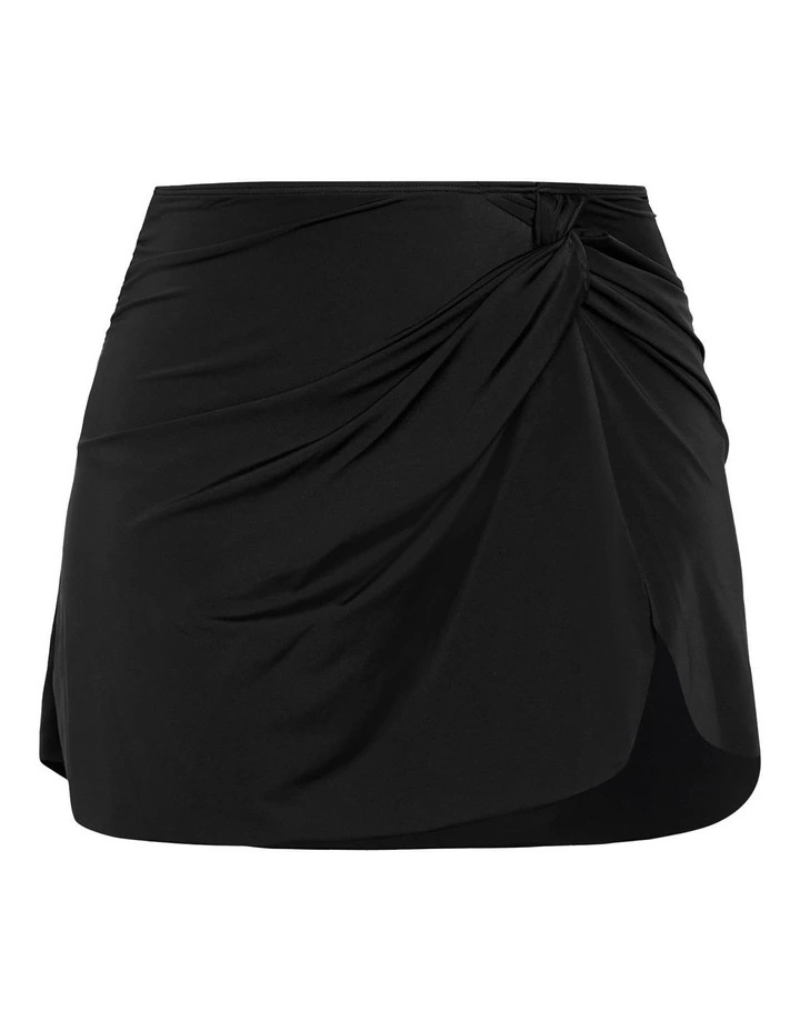 Azores Bikini Skirt in Black image 3