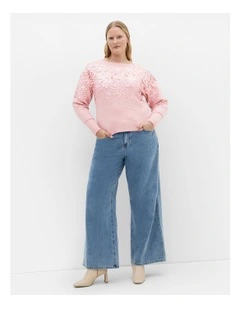 Braylin Sequin Jumper in Blush