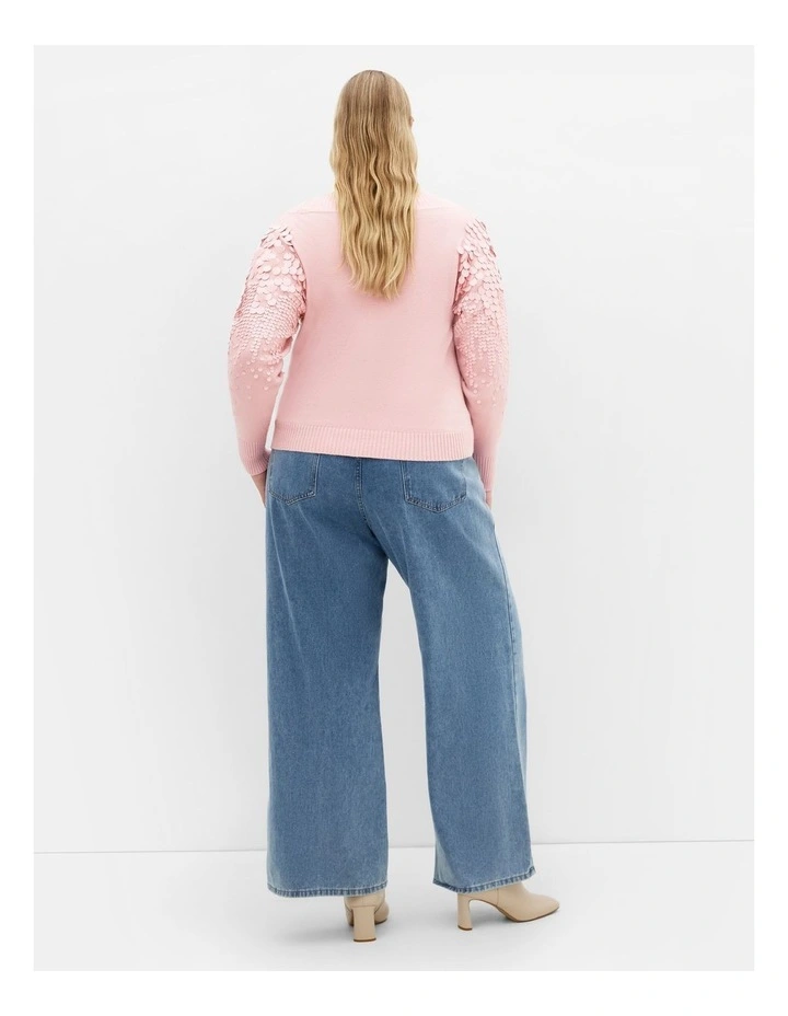 Braylin Sequin Jumper in Blush image 2