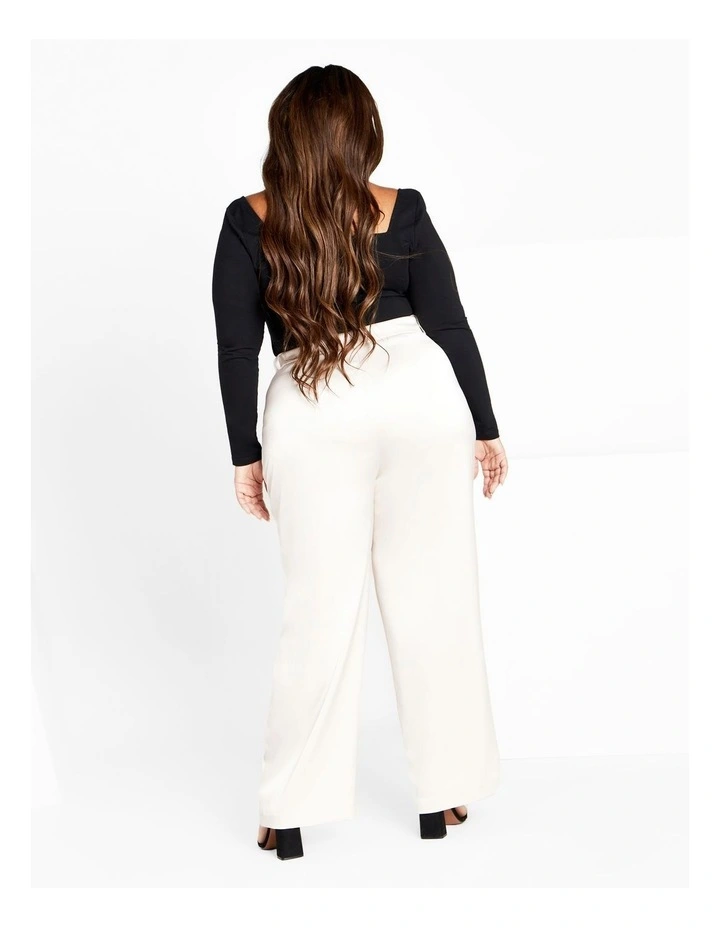 Rylie Wide Leg Pant in Oat image 2