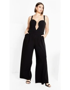 Flaunt It Jumpsuit in Black