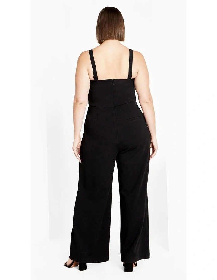 Flaunt It Jumpsuit in Black image 2