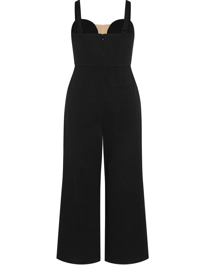 Flaunt It Jumpsuit in Black image 4