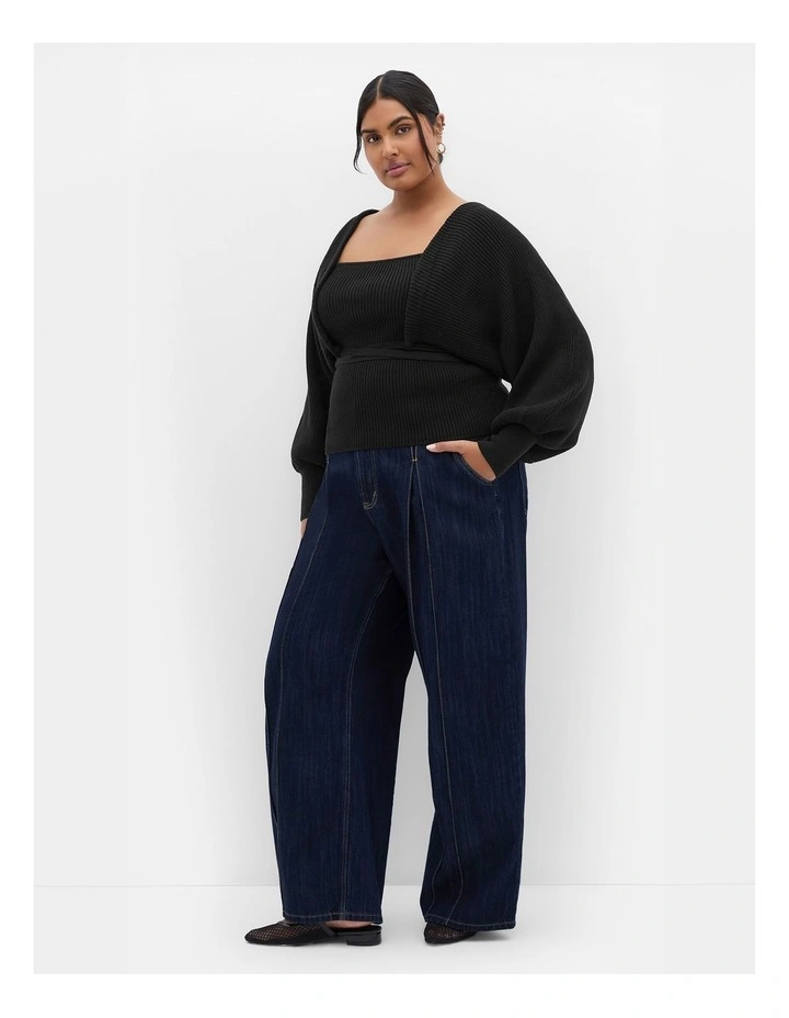Cassie Cardigan 2 Piece in black image 1