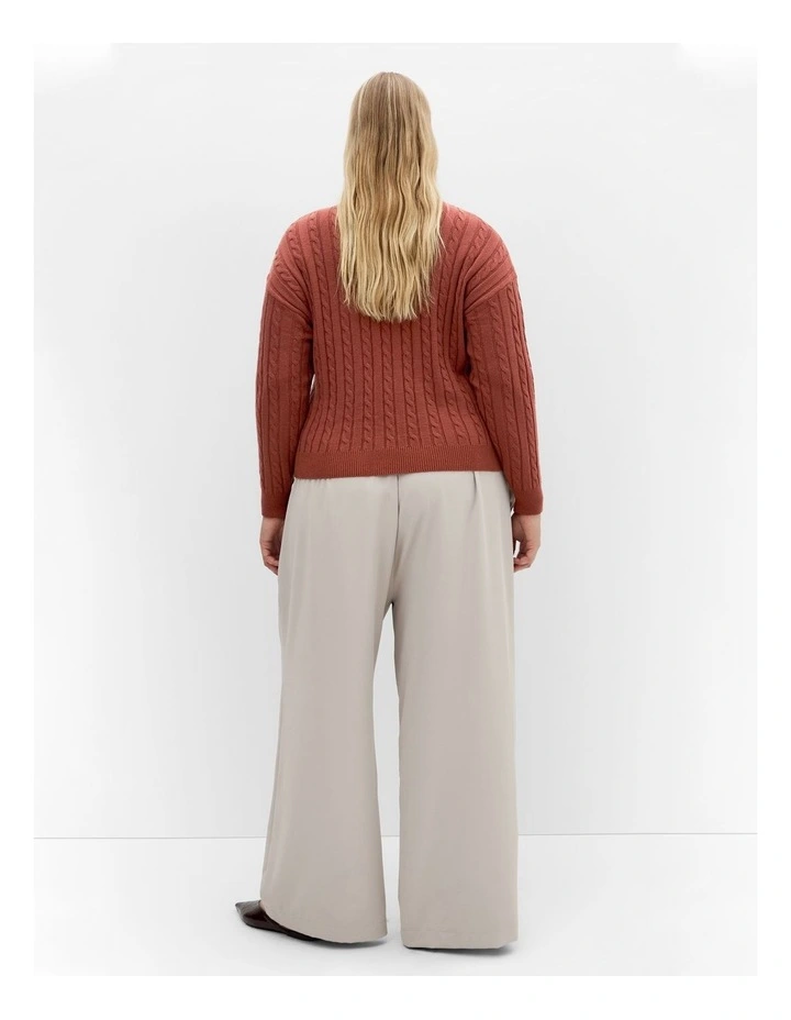 Kenia Knit Jumper in Cinnamon image 2