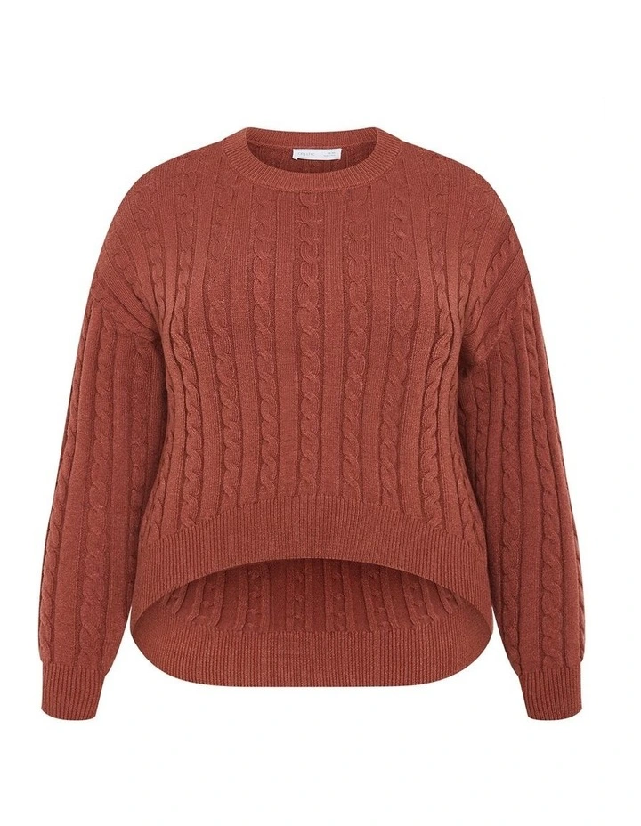 Kenia Knit Jumper in Cinnamon image 3