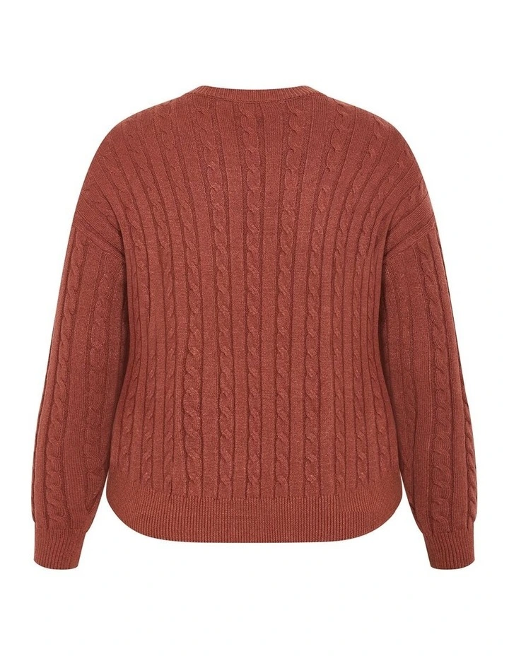 Kenia Knit Jumper in Cinnamon image 4