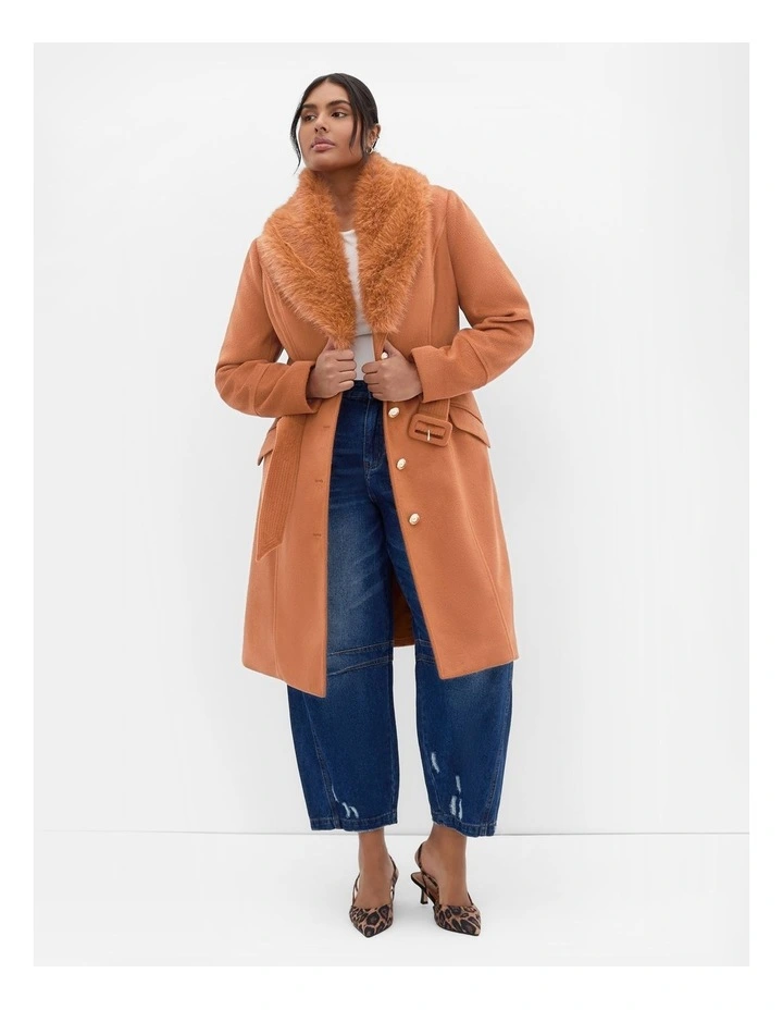Selena Coat in Brown Sugar image 1