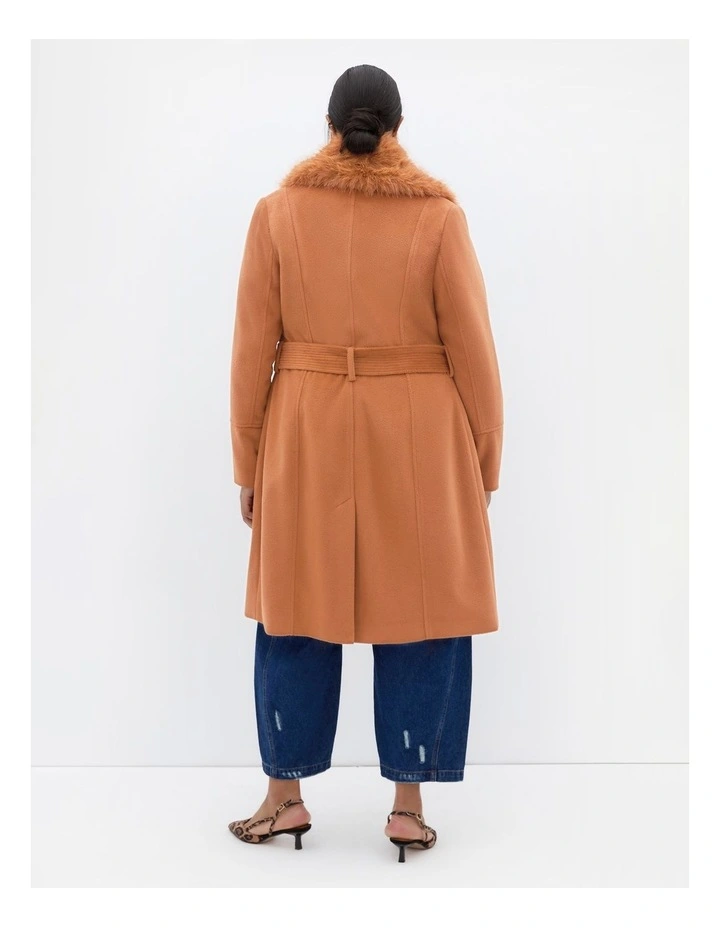 Selena Coat in Brown Sugar image 2