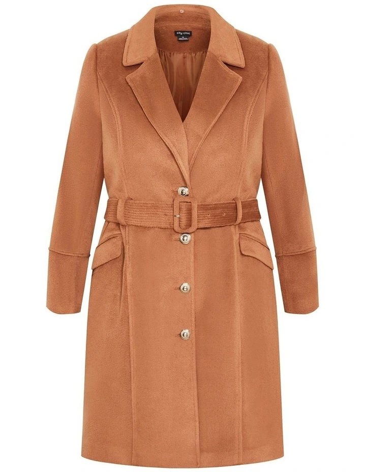 Selena Coat in Brown Sugar image 5