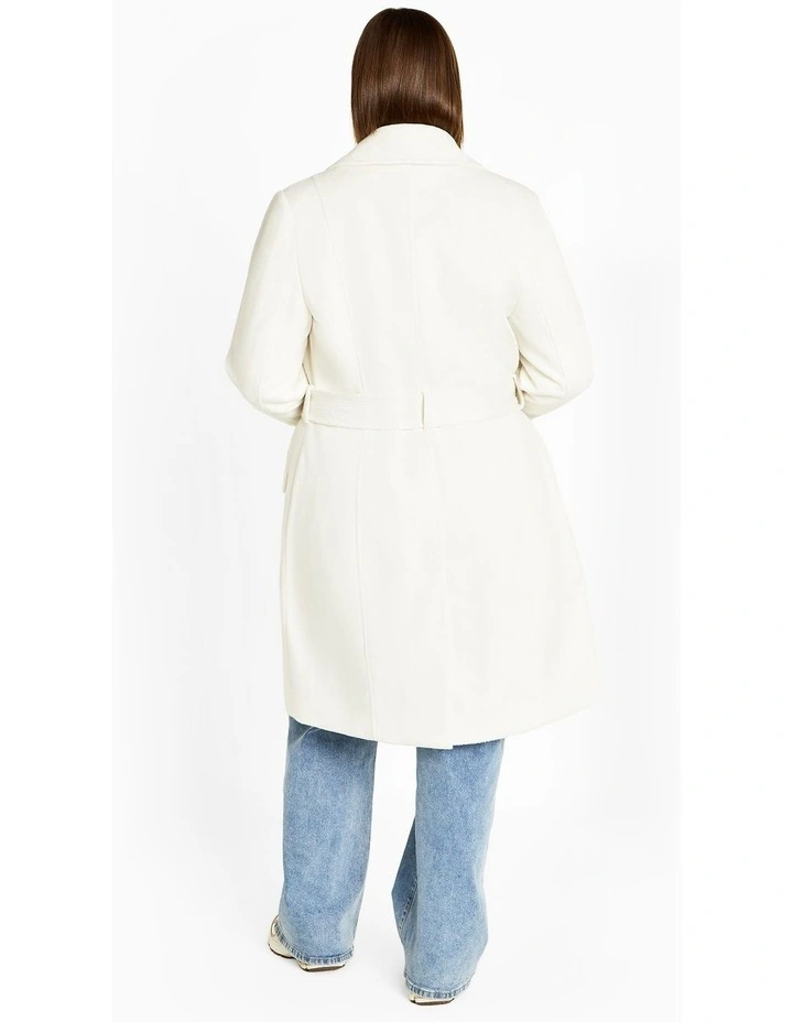 Selena Coat in Cream image 2